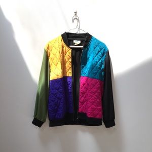 Vintage Color-block jacket
